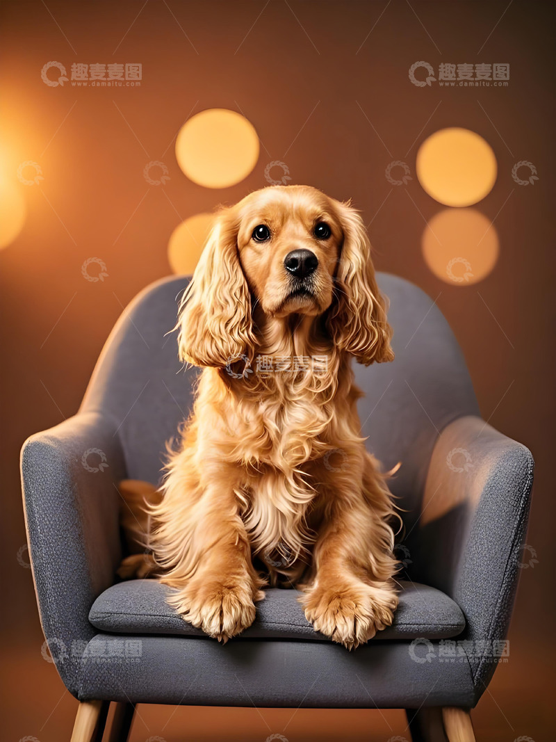 高清大图下载【趣麦麦图】可爱宠物可卡犬摄影图1