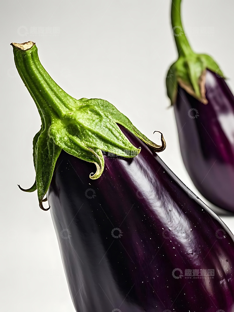 高清大图下载【趣麦麦图】新鲜蔬菜茄子高清摄影特写6
