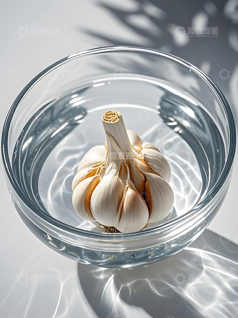 高清大图下载【趣麦麦图】新鲜蔬菜大蒜高清摄影特写3