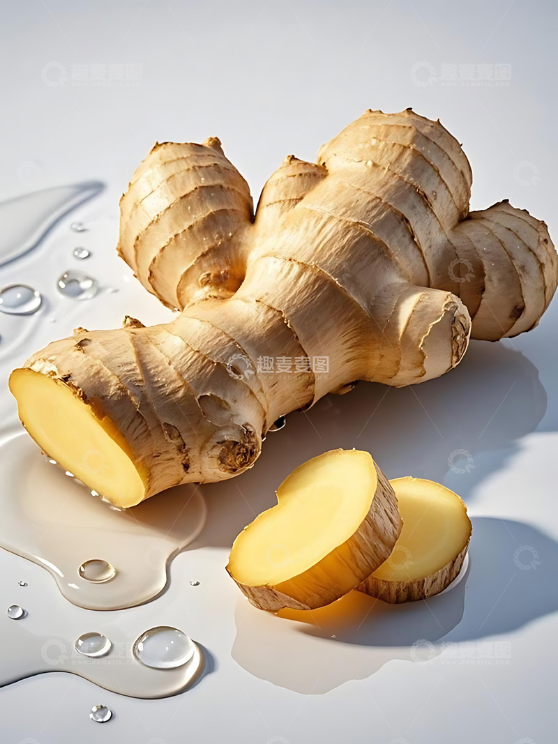 高清大图下载【趣麦麦图】新鲜果蔬调料葱姜高清摄影特写3