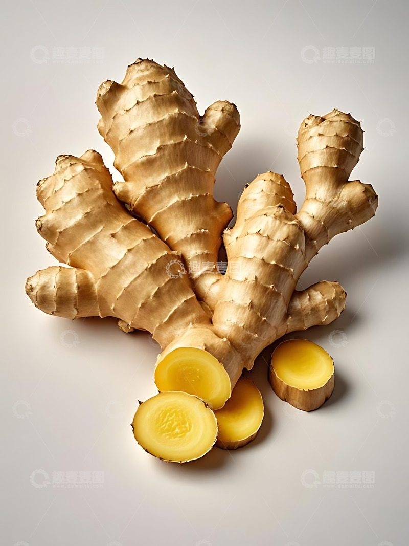 高清大图下载【趣麦麦图】新鲜果蔬调料葱姜高清摄影特写8