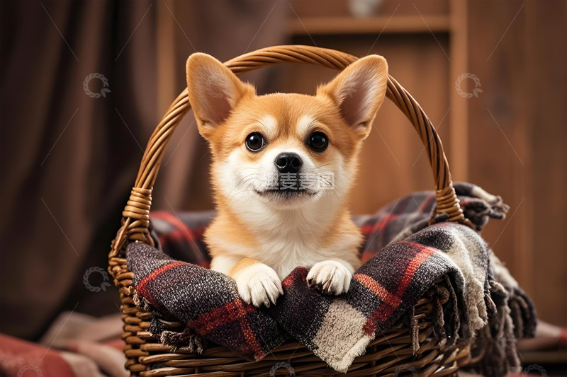 高清大图下载【趣麦麦图】宠物狗柯基犬摄影图