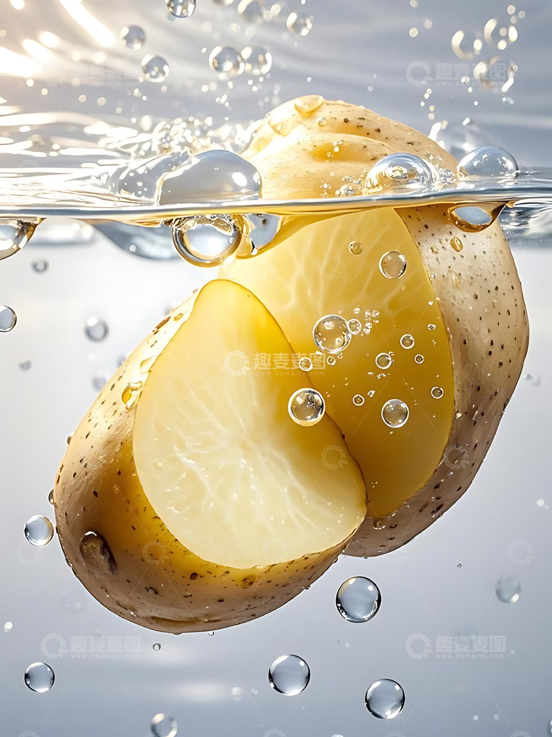 高清大图下载【趣麦麦图】新鲜蔬菜土豆高清摄影特写5