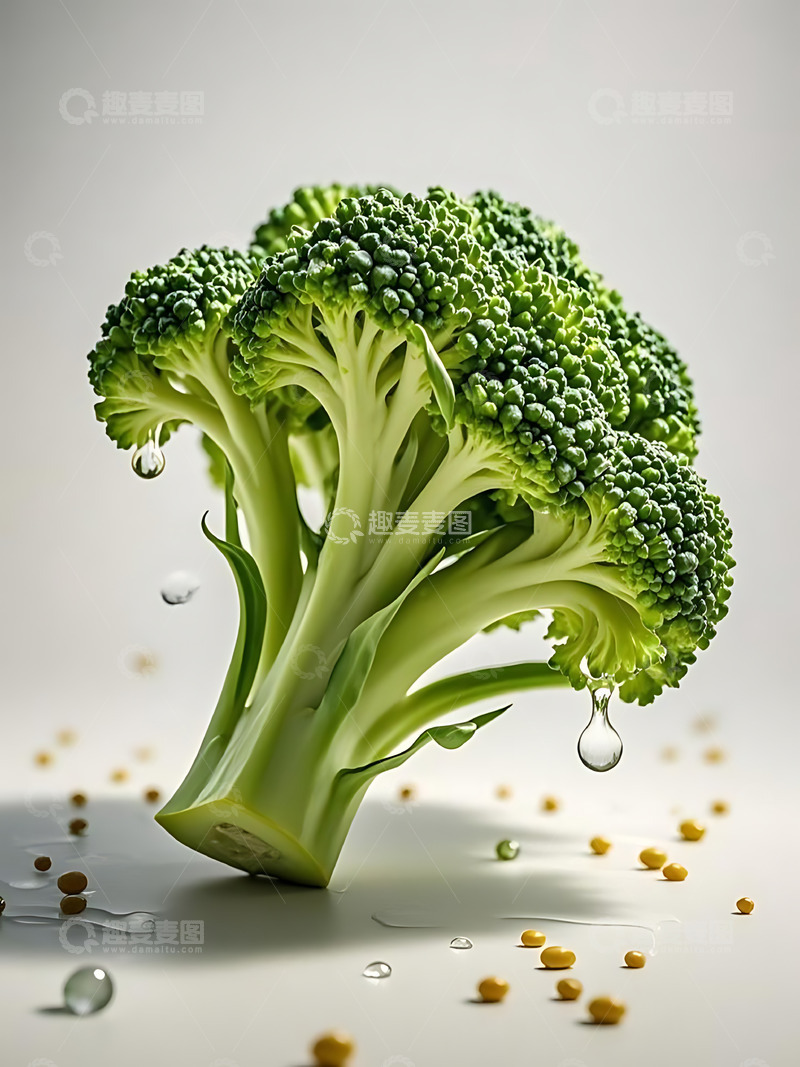 高清大图下载【趣麦麦图】新鲜蔬菜西蓝花高清摄影特写