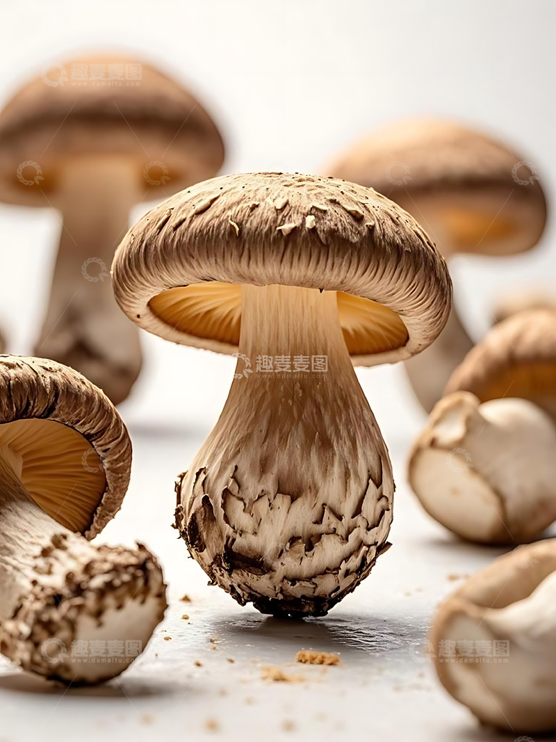 高清大图下载【趣麦麦图】新鲜蔬菜香菇高清摄影特写6