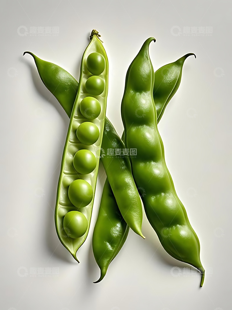 高清大图下载【趣麦麦图】新鲜蔬菜豆角高清摄影特写1