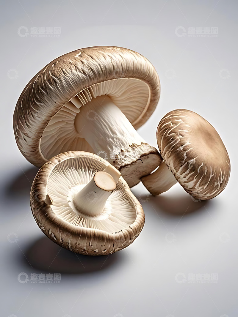 高清大图下载【趣麦麦图】新鲜蔬菜香菇高清摄影特写3