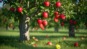 果园里的苹果树