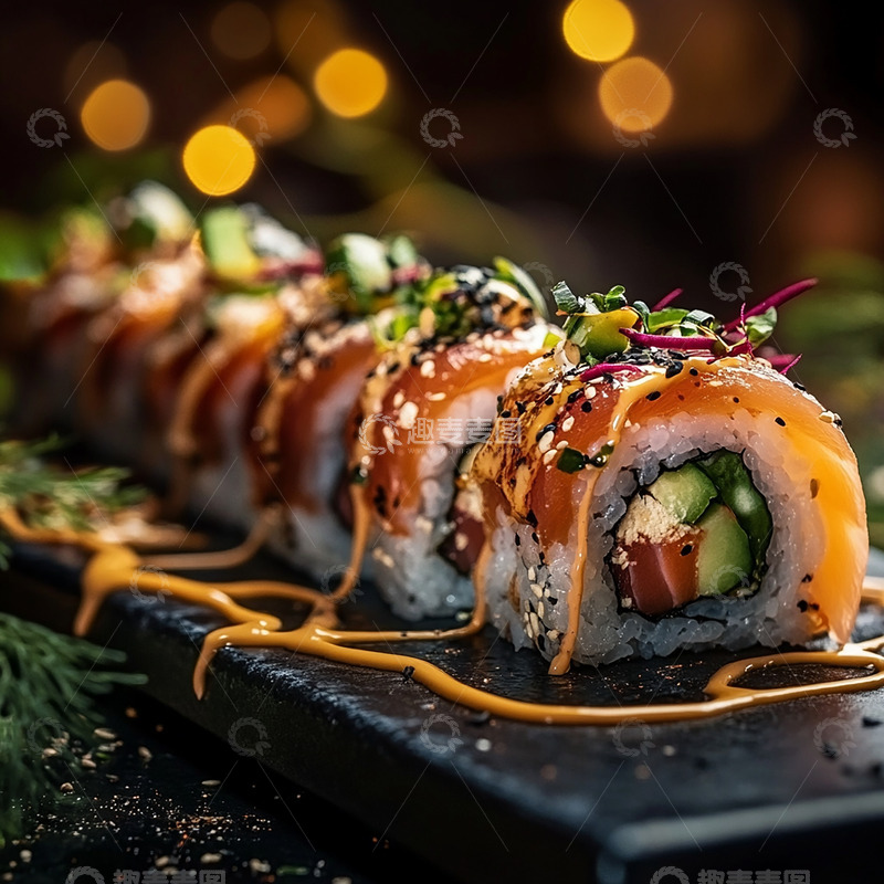 高清大图下载【趣麦麦图】寿司美食素材西餐1