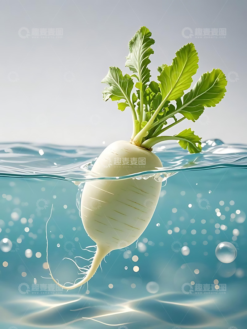 高清大图下载【趣麦麦图】新鲜蔬菜白萝卜高清摄影特写