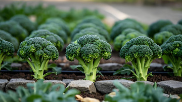 菜地里的西兰花