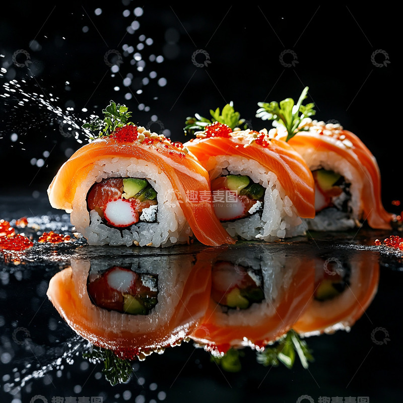 高清大图下载【趣麦麦图】寿司美食素材西餐