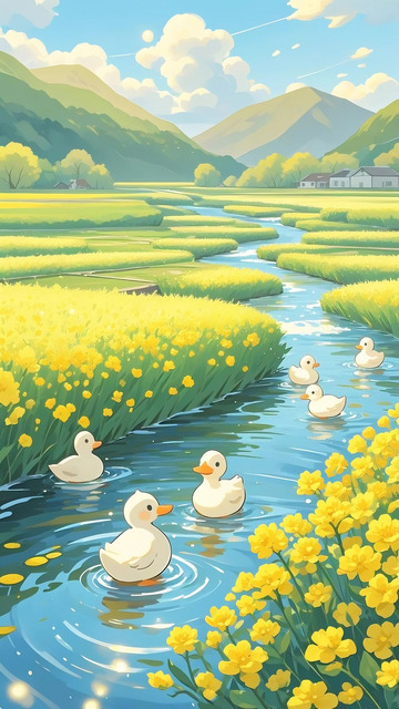 春分 油菜花  河水1