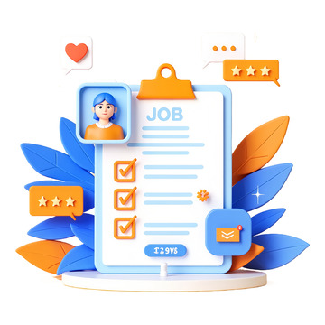 3D卡通人力资源素材