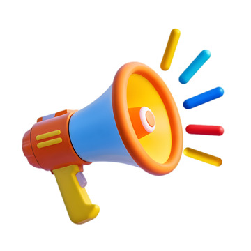 3D卡通喇叭素材