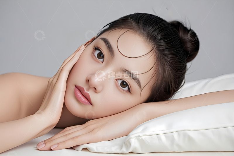 高清大图下载【趣麦麦图】女性半身美容行业用图摄影图