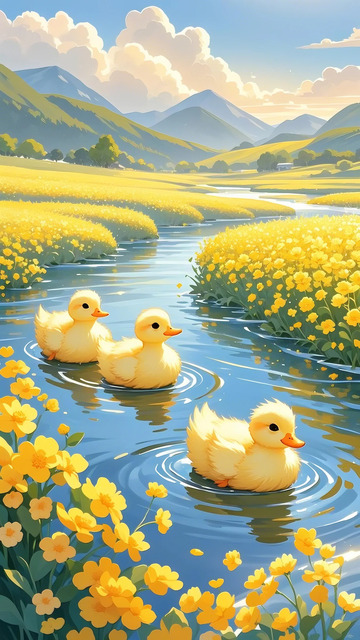 春分 油菜花  河水2