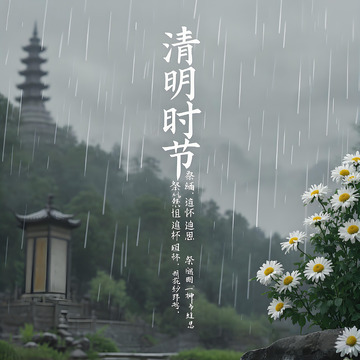 清明节 插画素材海报12