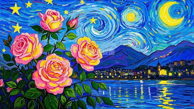 高清大图下载【趣麦麦图】星空下的美丽