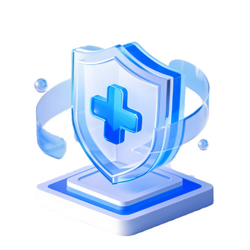 3D立体卡通医疗盾牌素材