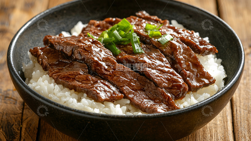 高清大图下载【趣麦麦图】牛肉饭