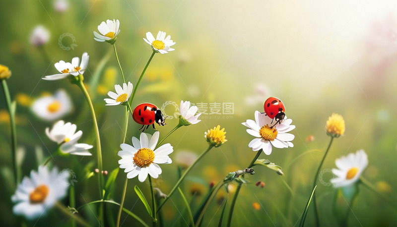 高清大图下载【趣麦麦图】春暖花开惊蛰春分6