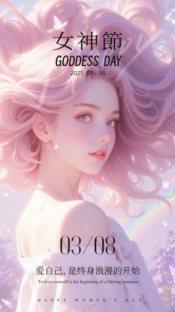 女神节创意海报8