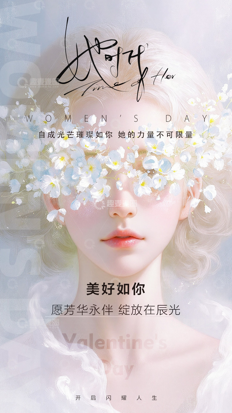 源文件下载【趣麦麦图】女神节创意海报12