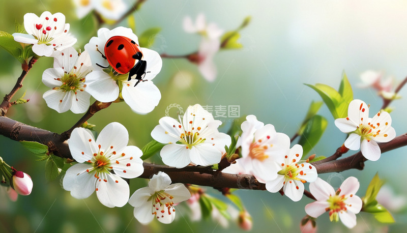 高清大图下载【趣麦麦图】春暖花开惊蛰春分8