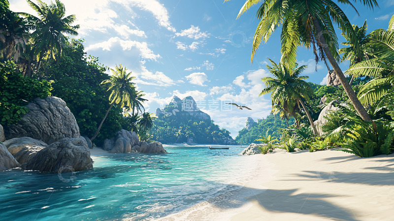 高清大图下载【趣麦麦图】热带海滩风景