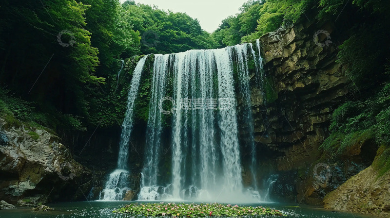 高清大图下载【趣麦麦图】瀑布