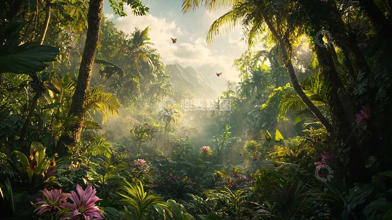 高清大图下载【趣麦麦图】热带雨林景观