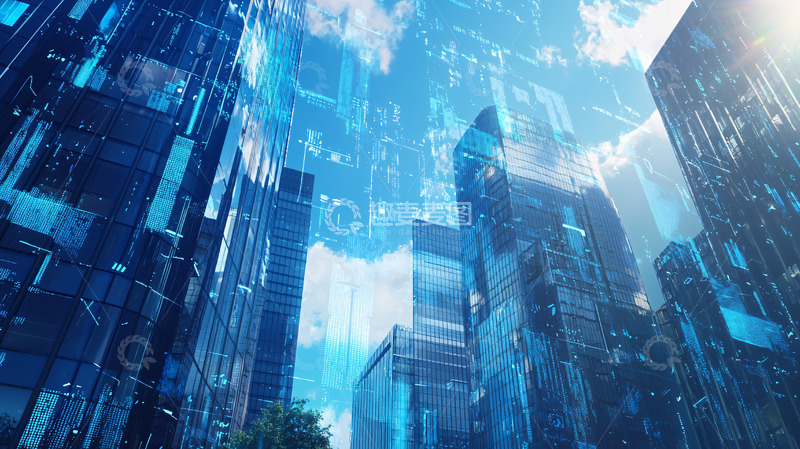 高清大图下载【趣麦麦图】数字城市