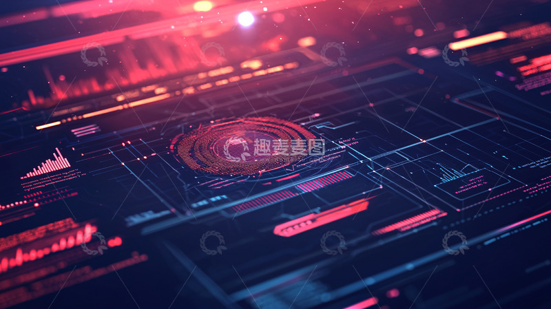 高清大图下载【趣麦麦图】-科技感数据面板