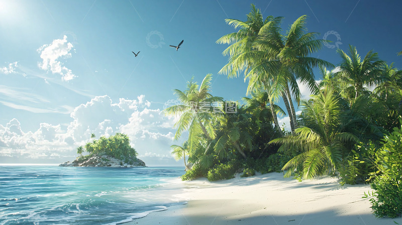 高清大图下载【趣麦麦图】热带海岛风光