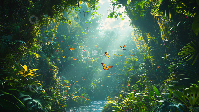 高清大图下载【趣麦麦图】热带雨林秘境