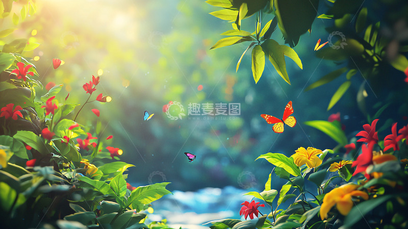 高清大图下载【趣麦麦图】阳光森林