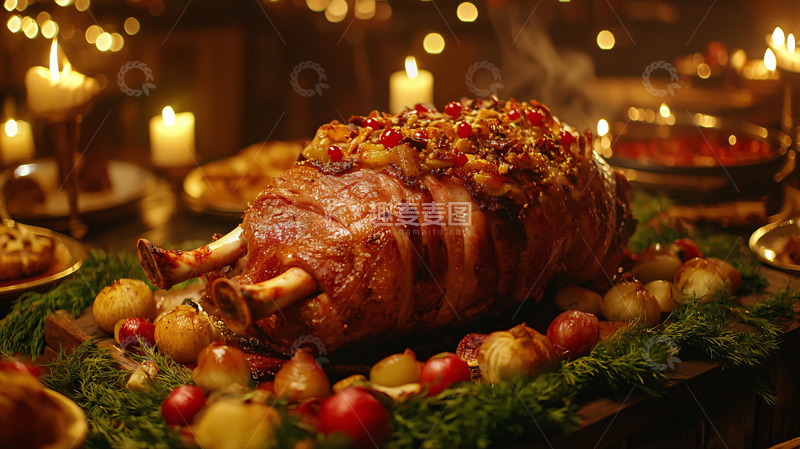 高清大图下载【趣麦麦图】烤火腿