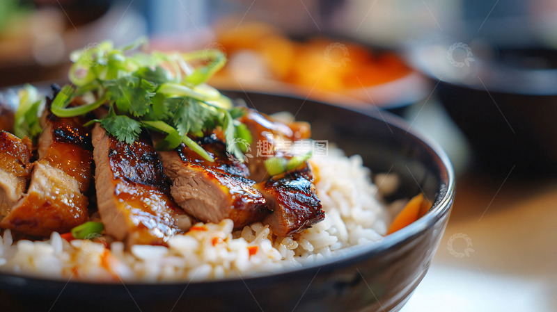 高清大图下载【趣麦麦图】烤肉饭