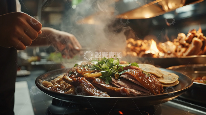 高清大图下载【趣麦麦图】厨师烹饪美食