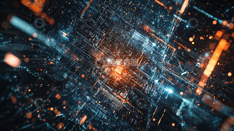 高清大图下载【趣麦麦图】抽象科技电路