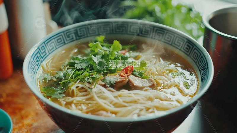 高清大图下载【趣麦麦图】热气腾腾的美味汤面