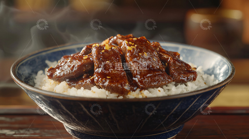 高清大图下载【趣麦麦图】牛肉饭