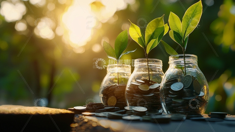 高清大图下载【趣麦麦图】阳光下茁壮成长的幼苗