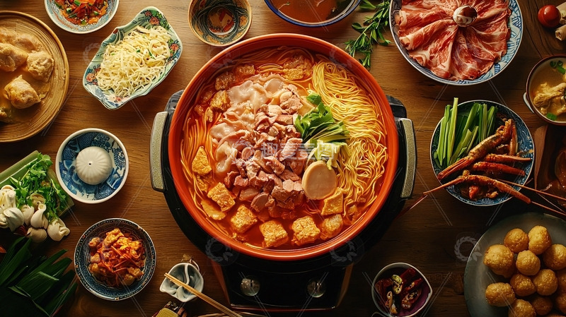 高清大图下载【趣麦麦图】火锅美食大餐