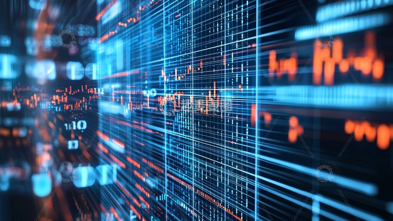 高清大图下载【趣麦麦图】科技感数据流