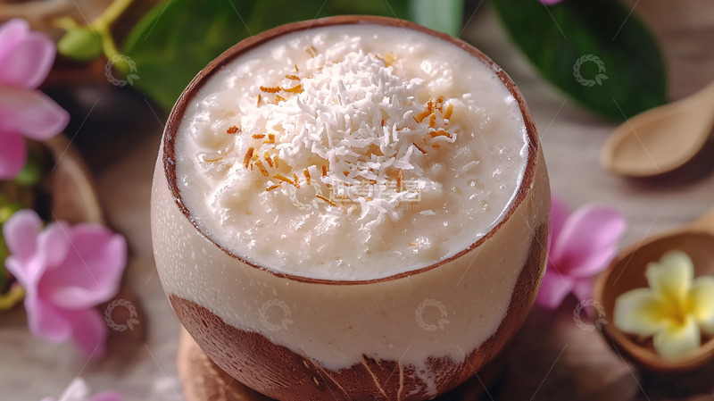 高清大图下载【趣麦麦图】椰子甜品