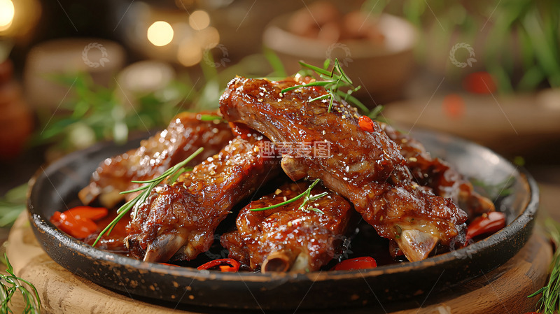 高清大图下载【趣麦麦图】红烧排骨
