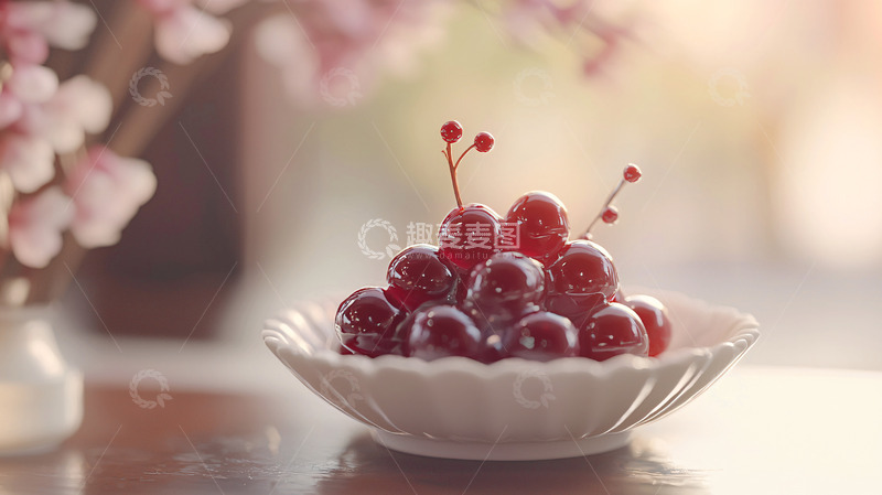 高清大图下载【趣麦麦图】红宝石般樱桃