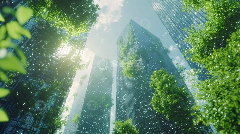 高清大图下载【趣麦麦图】绿色建筑1